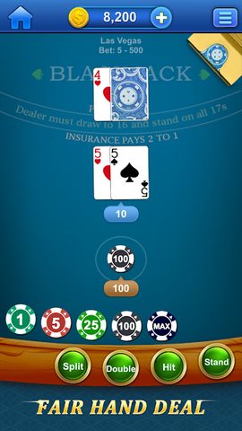 Screenshot 1: Blackjack 21 Pro
