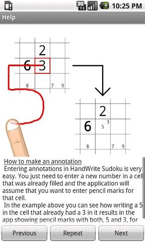 Screenshot 3: Handwrite Sudoku