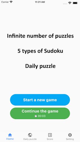 Screenshot 1: All Sudoku - 5 kinds of sudoku puzzle in one app