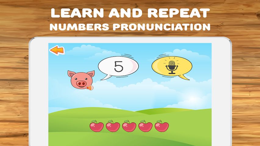 Screenshot 1: Math for kids: numbers, counting, math games