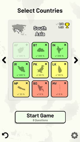 Screenshot 21: Countries of Asia Quiz