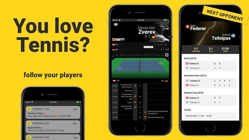 Screenshot 1: Tennis Fan - ATP / WTA