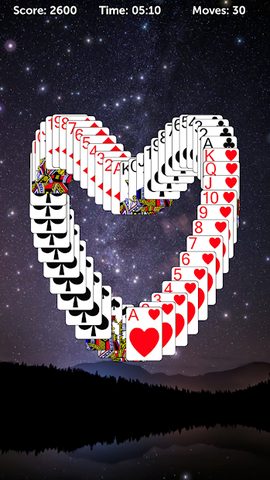 Screenshot 1: Pyramid Solitaire Pro