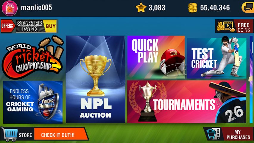 Screenshot 1: World Cricket Championship 2