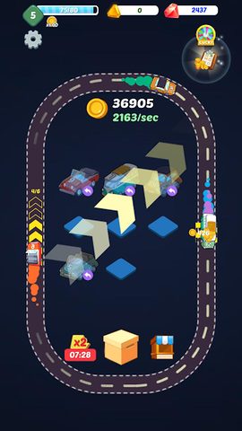 Screenshot 2: Merge Cars: Idle Car Tycoon