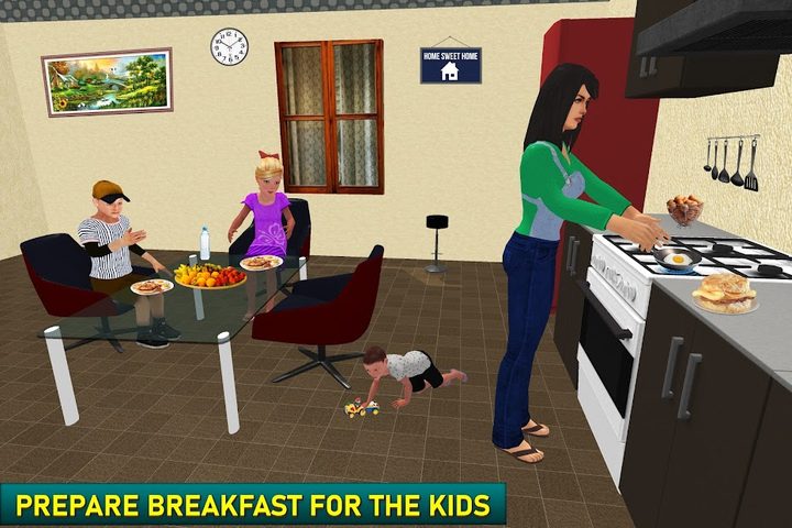 Screenshot 2: Virtual Single Mom Simulator: Family Mother Life