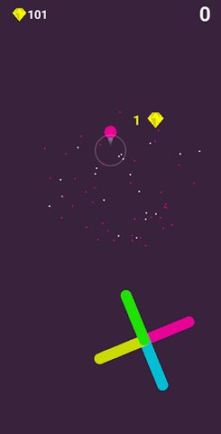 Screenshot 2: Color Fall Space Rider