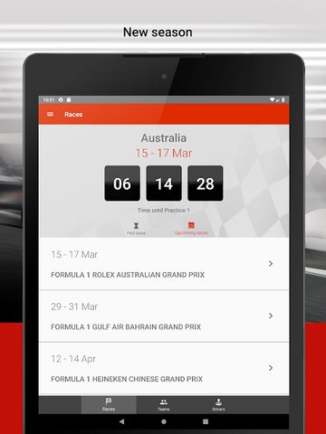 Screenshot 16: Formula 2021 Calendar & Standings