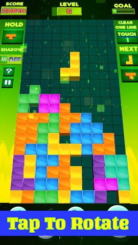 Screenshot 1: Tetra Block 3D Blitz Puzzle