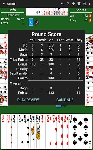 Screenshot 15: Spades by NeuralPlay