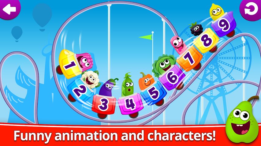 Screenshot 9: Funny Food 123! Kids Number Games for Toddlers
