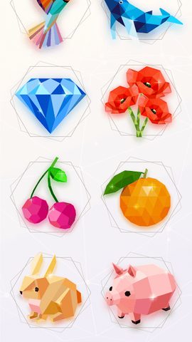 Screenshot 1: Love Poly: Rotating Puzzle