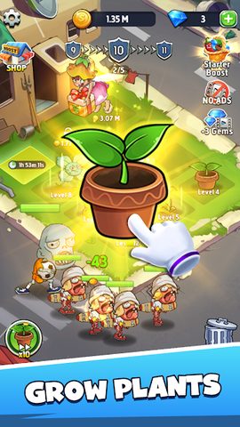 Screenshot 1: Merge Plants – Monster Defense