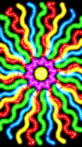 Screenshot 4: Glow Spin Art