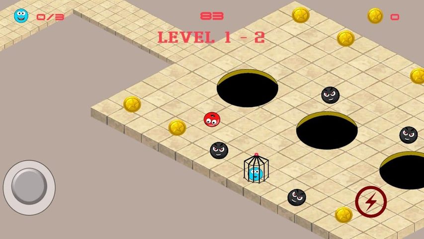 Screenshot 1: Madness Ball: Blue and Red Balls