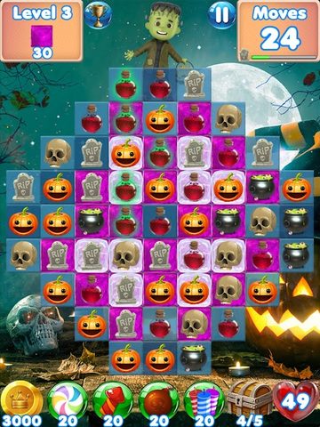 Screenshot 12: Halloween Games 2 - fun puzzle games match 3 games