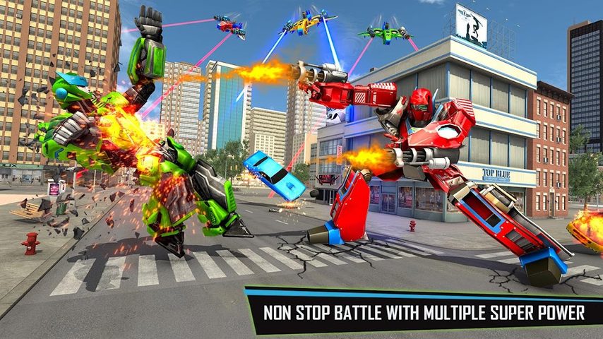 Screenshot 8: Drone Robot Car Game - Robot Transforming Games