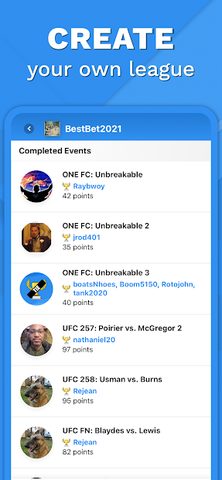 Screenshot 3: FightPicks - MMA Picks App