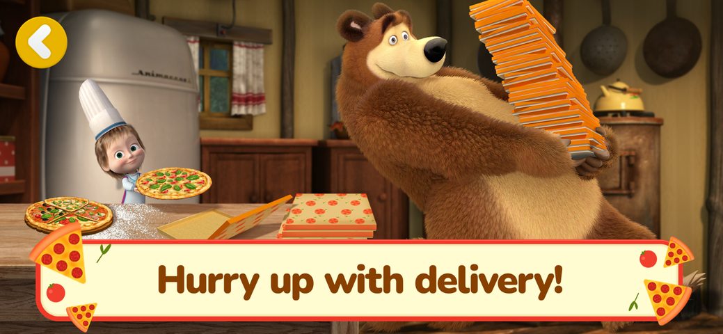 Screenshot 5: Masha and The Bear: Pizzeria! 4+