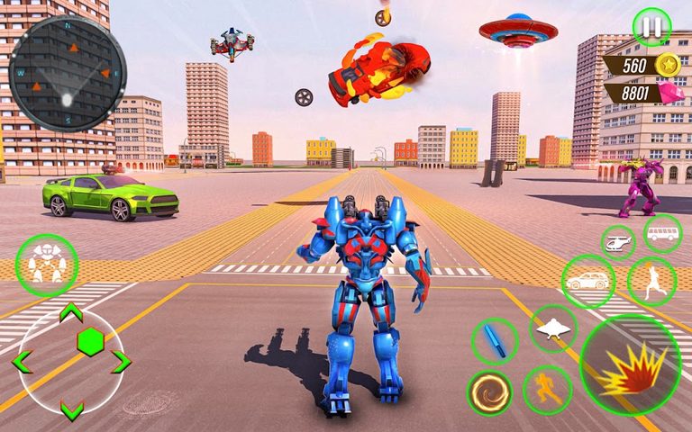 Screenshot 1: Bus Robot Car War - Robot Game