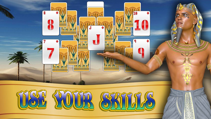 Screenshot 1: Pyramid Luxor Solitaire
