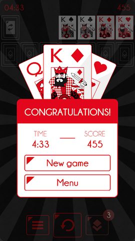 Screenshot 3: Solitaire - Klondike Redstone