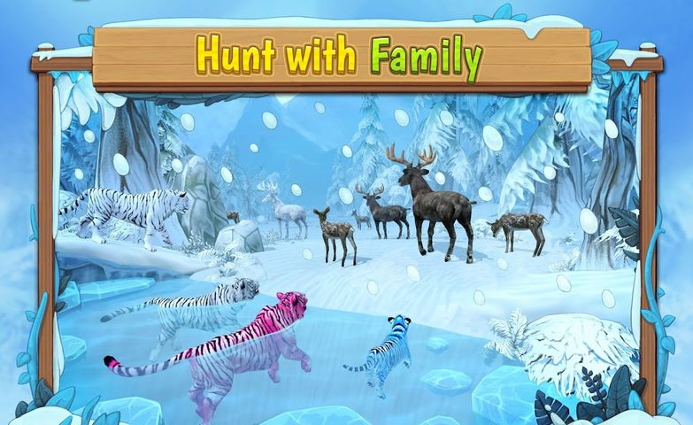 Screenshot 3: White Tiger Family Sim Online - Animal Simulator