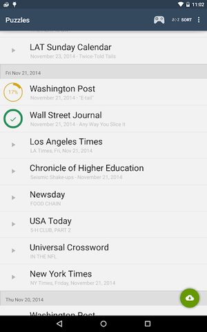 Screenshot 8: Shortyz Crosswords