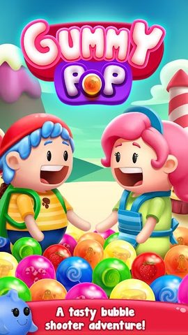 Screenshot 1: Gummy Pop: Bubble Shooter Game