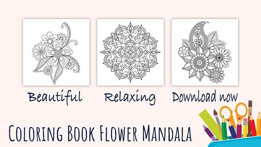 Screenshot 23: Flowers Mandala coloring book