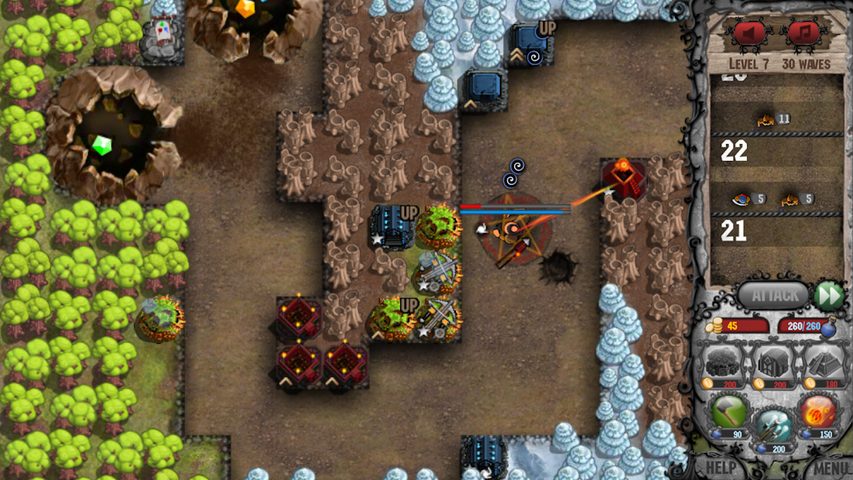 Screenshot 2: Cursed Treasure Tower Defense