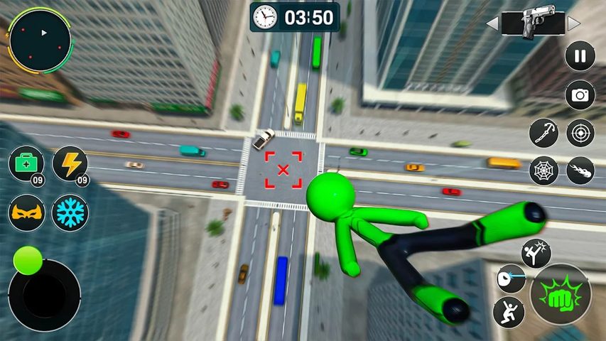 Screenshot 14: Flying Stickman Rope Hero Game