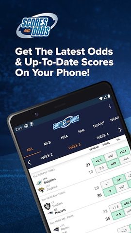 Screenshot 1: ScoresAndOdds