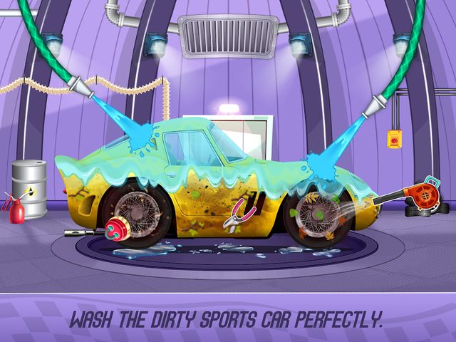 Screenshot 3: Kids Sports Car Wash Garage