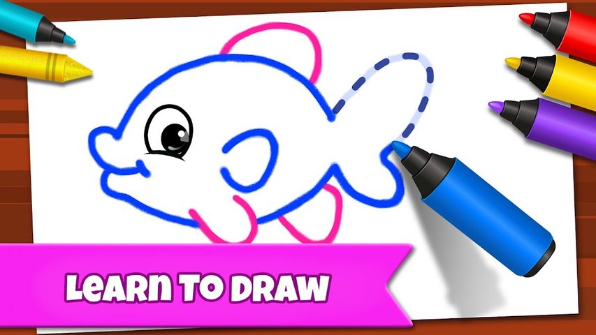 Screenshot 4: Drawing Games: Draw & Color