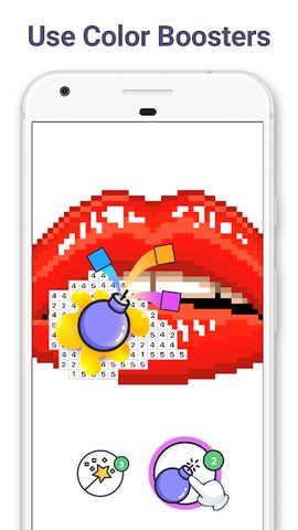 Screenshot 4: Pixel Art: color by number