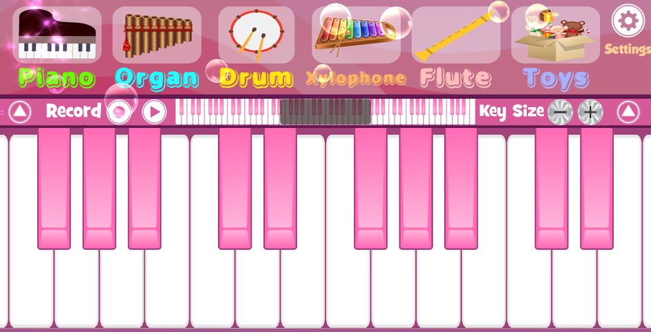 Screenshot 1: Pink Piano
