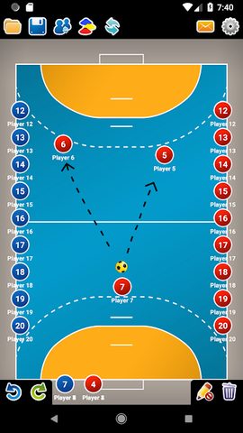 Screenshot 3: Coach Tactic Board: Handball