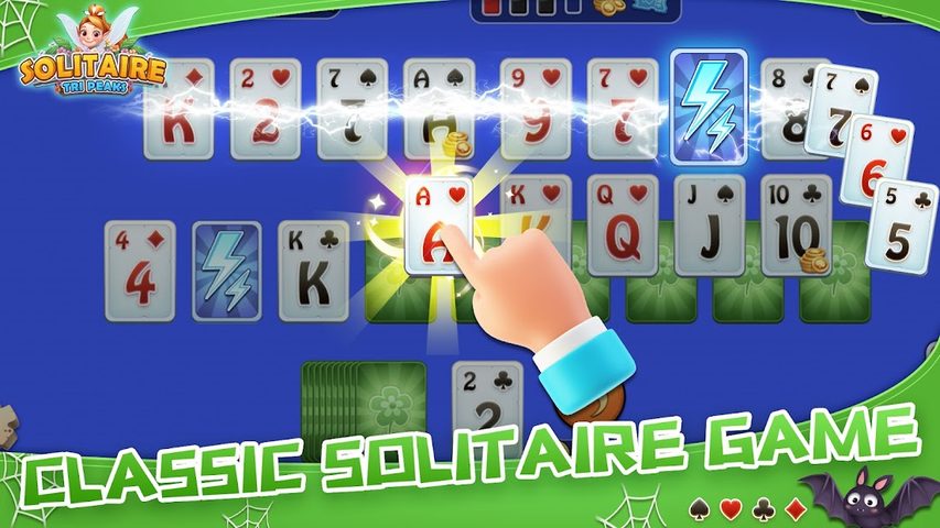 Screenshot 1: Solitaire Master- Free TriPeaks Card Game