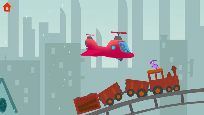 Screenshot 8: Dinosaur Helicopter - for kids