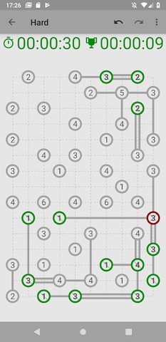 Screenshot 1: Hashi (Bridges)
