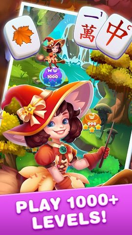 Screenshot 1: Mahjong Tour: Witch Tales