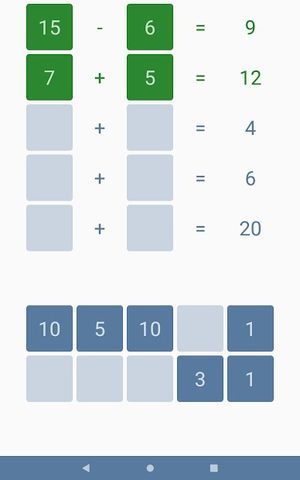 Screenshot 13: Addition and subtraction