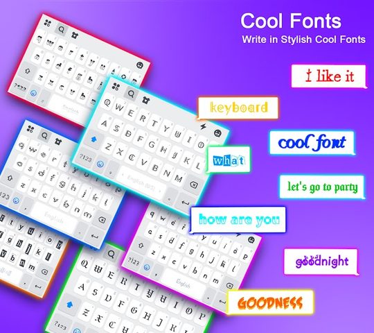 Screenshot 5: Emoji keyboard - Themes, Fonts