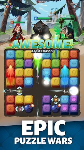 Screenshot 1: Fable Wars: Epic Puzzle RPG