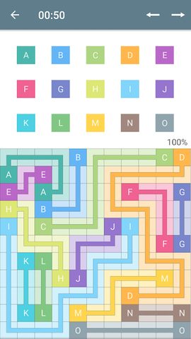 Screenshot 4: Color Pipes (Numberlink)