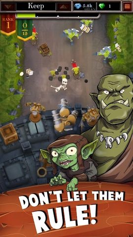 Screenshot 1: Castle Fusion Idle Clicker
