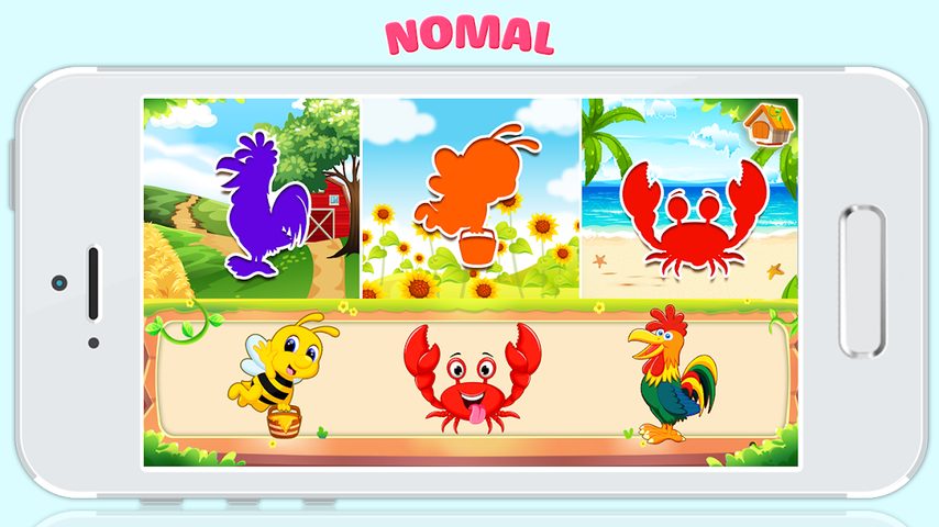 Screenshot 2: Animals jigsaw puzzle games for baby toddler kids