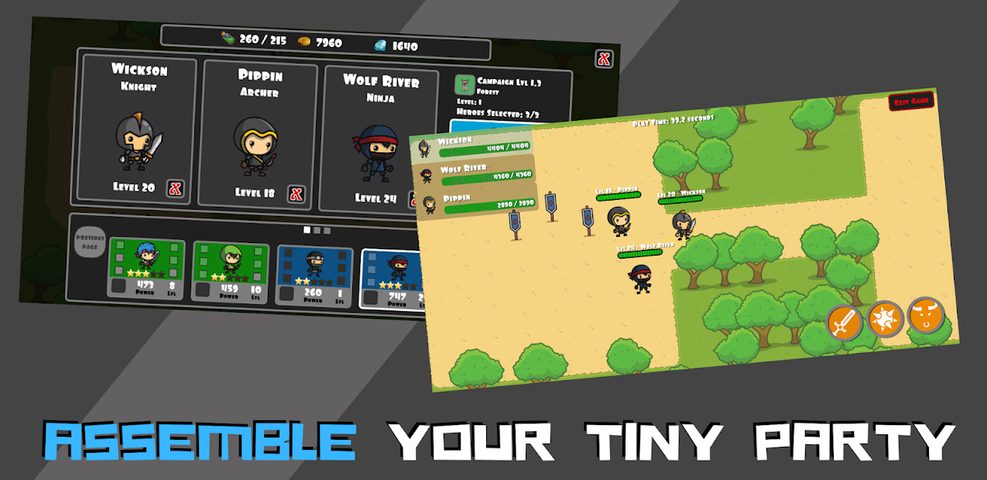 Screenshot 3: Spawnders - Tiny Hero RPG