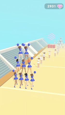 Screenshot 3: Cheerleader Run 3D
